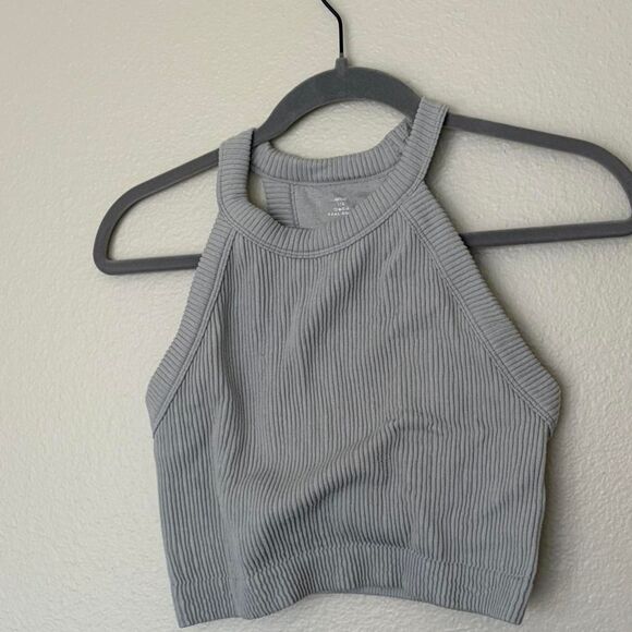Aerie Women's Grey and Blue Vest - Picture 1 of 3